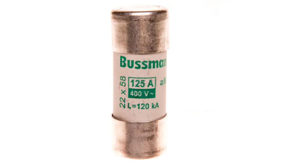 ⁨Cylindrical insert CYLINDRICAL FUSE 22x58mm 125A AM 400V AC C22M125⁩ at Wasserman.eu