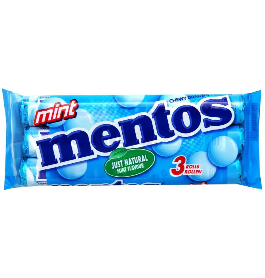 ⁨Mentos Minze Kaubonbon  3x38 g⁩ w sklepie Wasserman.eu