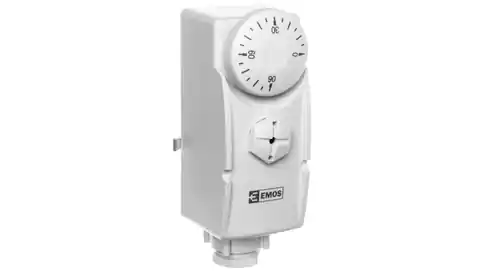 ⁨Manueller Thermostat T80 0-90C 16A 230V weiß P5681⁩ im Wasserman.eu