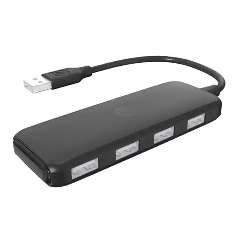 ⁨USB (2.0) hub 4-port, DHC-CT110C, czarny, Hewlett-Packard⁩ w sklepie Wasserman.eu