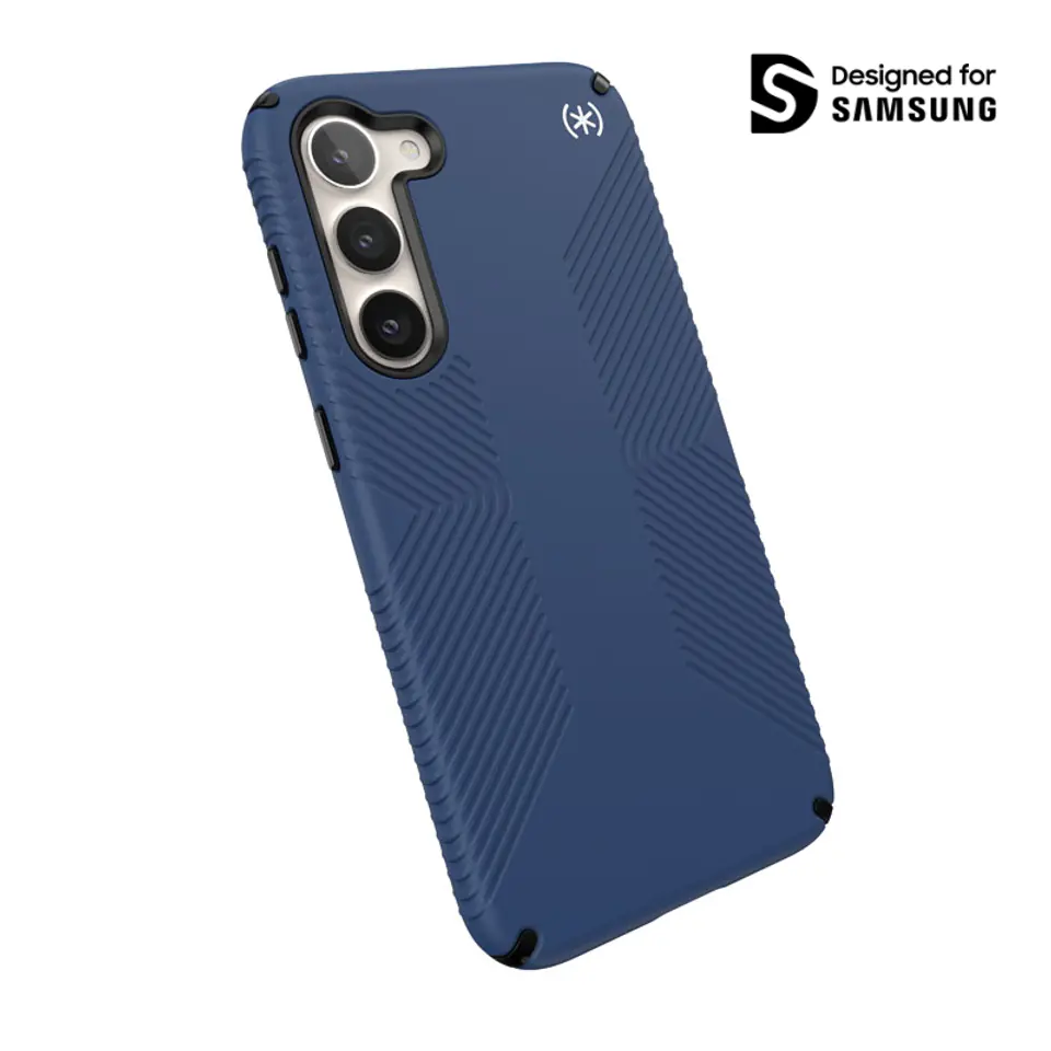 ⁨Speck Presidio2 Grip - Antypoślizgowe etui Samsung Galaxy S23+ (Coastal Blue/Black)⁩ w sklepie Wasserman.eu