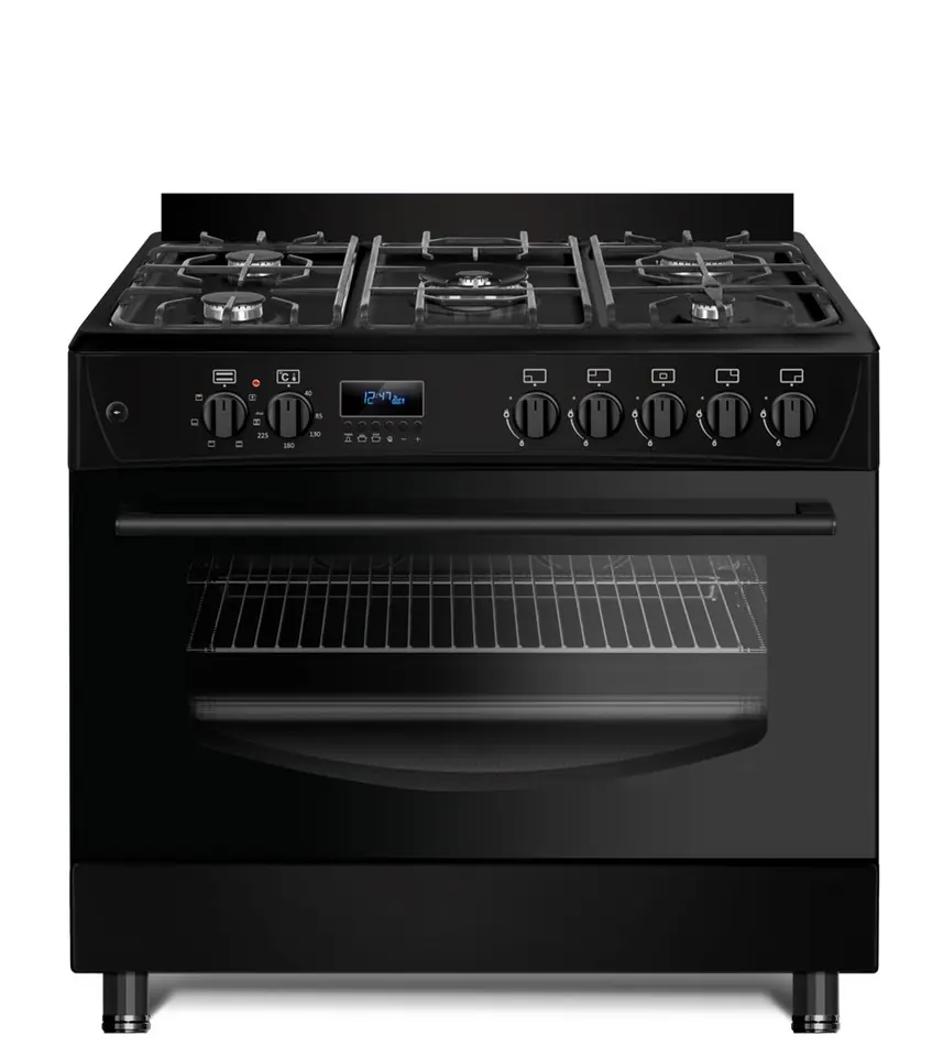 ⁨Gas-electric Cooker Ravanson KWGE-K90 Cheff Modern (black)⁩ at Wasserman.eu