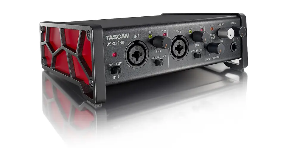 ⁨Tascam US-2x2HR - Interfejs USB audio/MIDI wysokiej rozdzielczości (2 wejścia, 2 wyjścia)⁩ w sklepie Wasserman.eu