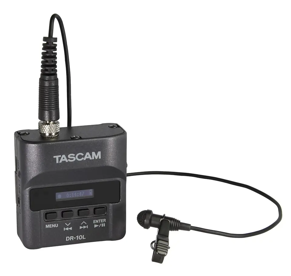 Tascam DR-10L - Cyfrowy rejestrator Tascam typu "body-pack" z mikrofonem lavalier (biały) w sklepie Wasserman.eu