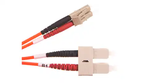 ⁨Patch cord fiber optic LC/SC duplex MM 50/125 OM2 2m LSOH orange DK-2532-02⁩ at Wasserman.eu