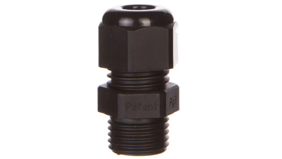 ⁨Polyamide cable gland PG7 IP68 HSK PG7 black 90020 /50pcs/⁩ at Wasserman.eu