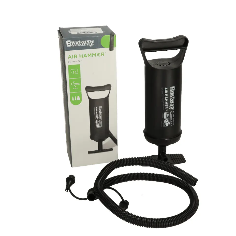 Pompka ręczna tłokowa do materaca pontonu piłki 30cm BESTWAY 62002 w sklepie Wasserman.eu