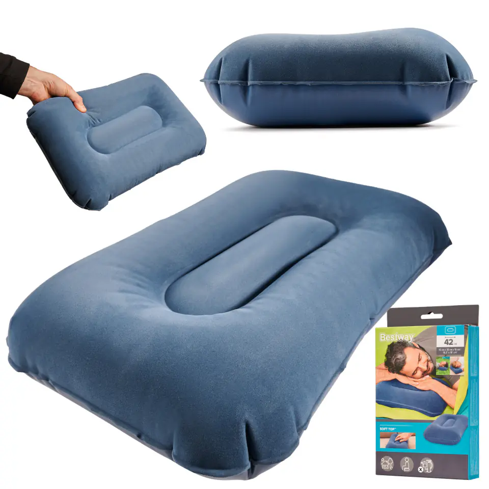 Poduszka dmuchana turystyczna welurowa BESTWAY 67121 w sklepie Wasserman.eu