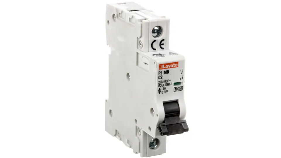 ⁨Circuit breaker 1P C 2A 10kA P1MB1PC02⁩ at Wasserman.eu