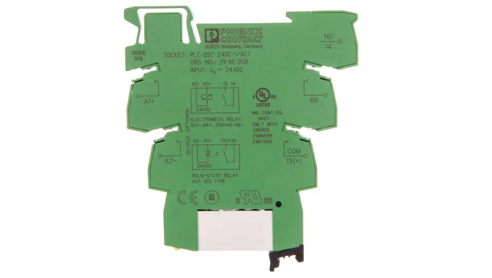 ⁨Przekaźnik interfejsowy 1Z 6A 24V DC PLC-RSC- 24DC/ 1/ACT 2966210⁩ w sklepie Wasserman.eu