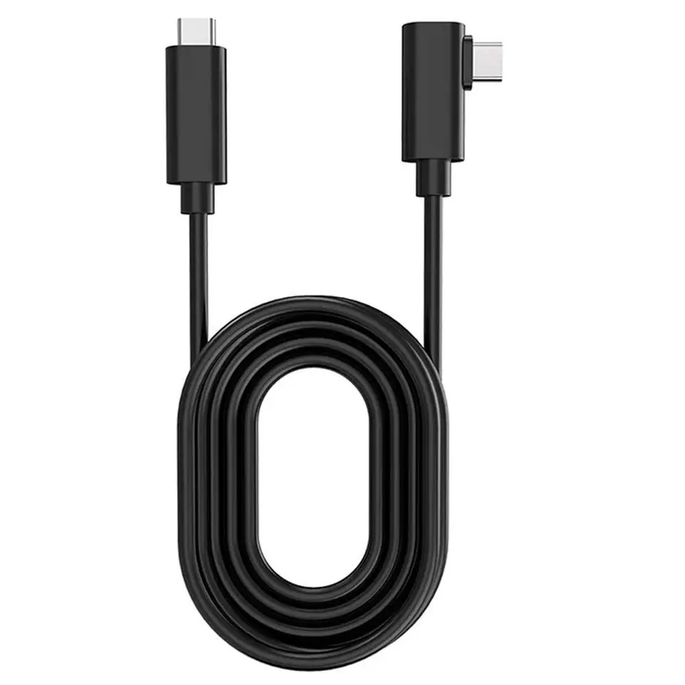 ⁨Kabel do okularów VR Alogy przewód USB Type-C 5m do Oculus Link Quest 1 2 Czarny⁩ w sklepie Wasserman.eu