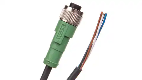 ⁨4P M12 Sensor/Actuator Cable straight, free end of the cable 5m SAC-4P- 5,0-PUR/M12FS 1668124⁩ at Wasserman.eu