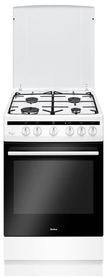 Amica 57GGH5.33HZpMs(W) Freestanding cooker Gas White A at Wasserman.eu