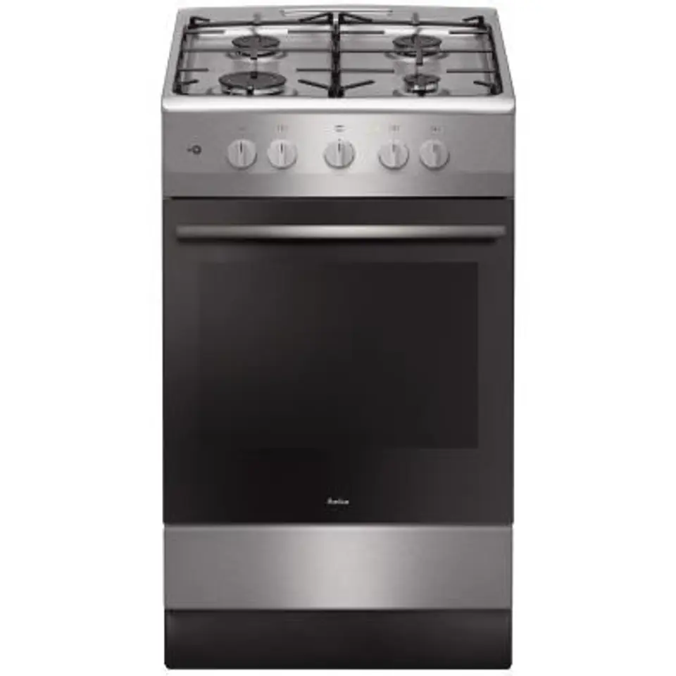 ⁨Amica 57GGH4.23ZPF(Xx) Freestanding cooker Silver Gas A⁩ at Wasserman.eu