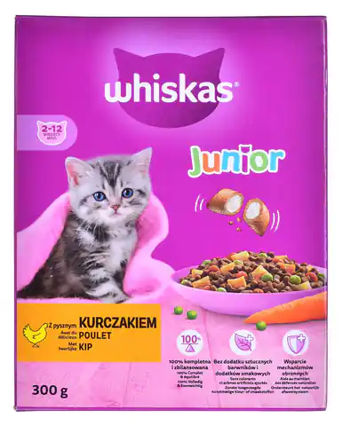 ⁨?Whiskas 5900951014079 Katzen-Trockenfutter 300 g Kitten Huhn⁩ im Wasserman.eu