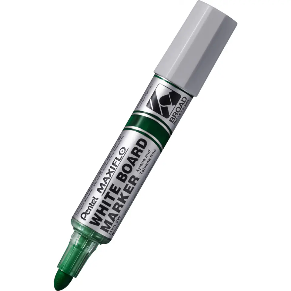 ⁨Marker suchościeralny MWL5W MAXIFLO gruby zielony MWL5W-D PENTEL⁩ w sklepie Wasserman.eu