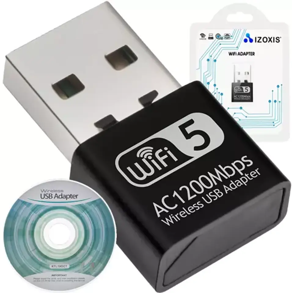 ⁨Adapter WIFI na USB 1200Mbps Izoxis 19181⁩ w sklepie Wasserman.eu