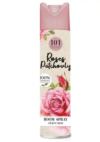 ⁨101 Rooms Odświeżacz powietrza w sprayu Roses Patchouly 300ml⁩ w sklepie Wasserman.eu