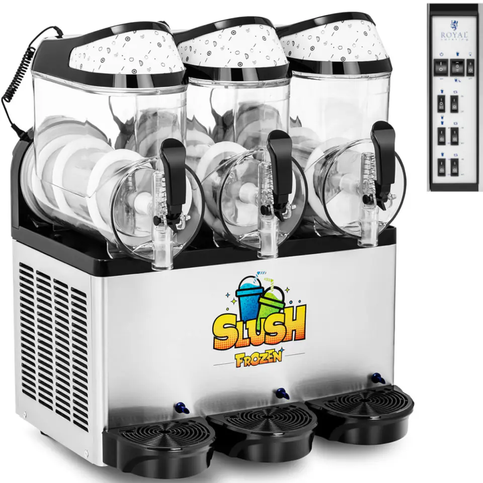 ⁨Granitor maszyna do napojów slush sorbetów smoothies potrójna 800 W 3 x 10 l⁩ w sklepie Wasserman.eu