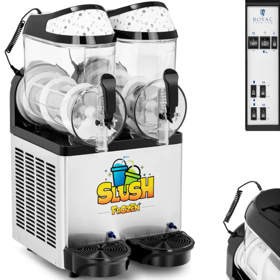 ⁨Granitor maszyna do napojów slush sorbetów smoothies podwójna 600 W 2 x 10 l⁩ w sklepie Wasserman.eu