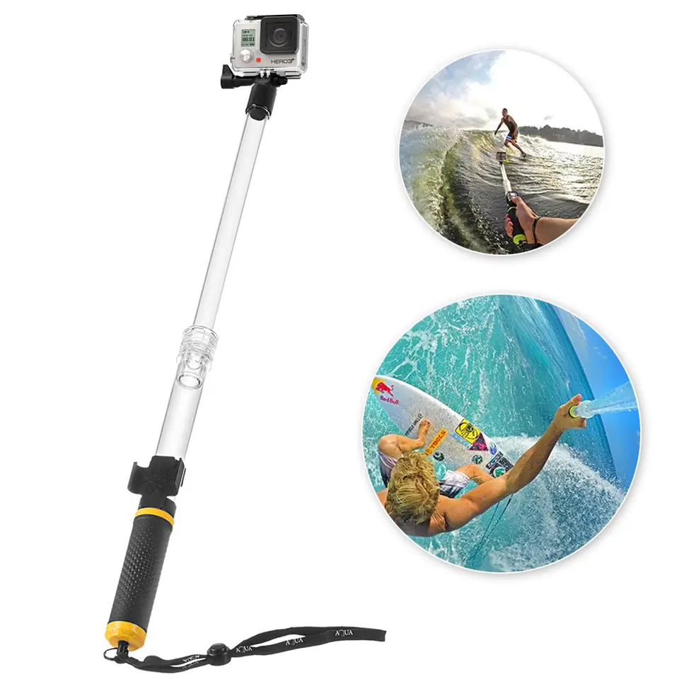 Wypornościowy wysięgnik selfie do kamer sportowych GoPro SJCAM w sklepie Wasserman.eu
