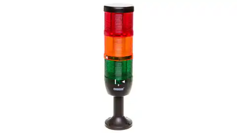 ⁨Kolumna sygnalizacyjna kompletna 70mm, 3 człony 24V DC czerwony-żółty-zielony TK-IK73L024XM01⁩ w sklepie Wasserman.eu