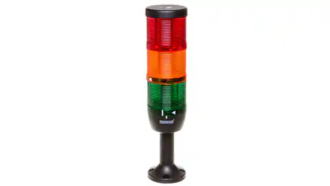 ⁨Kolumna sygnalizacyjna kompletna 70mm, 3 człony 230V AC czerwony-żółty-zielony TK-IK73L220XM01⁩ w sklepie Wasserman.eu
