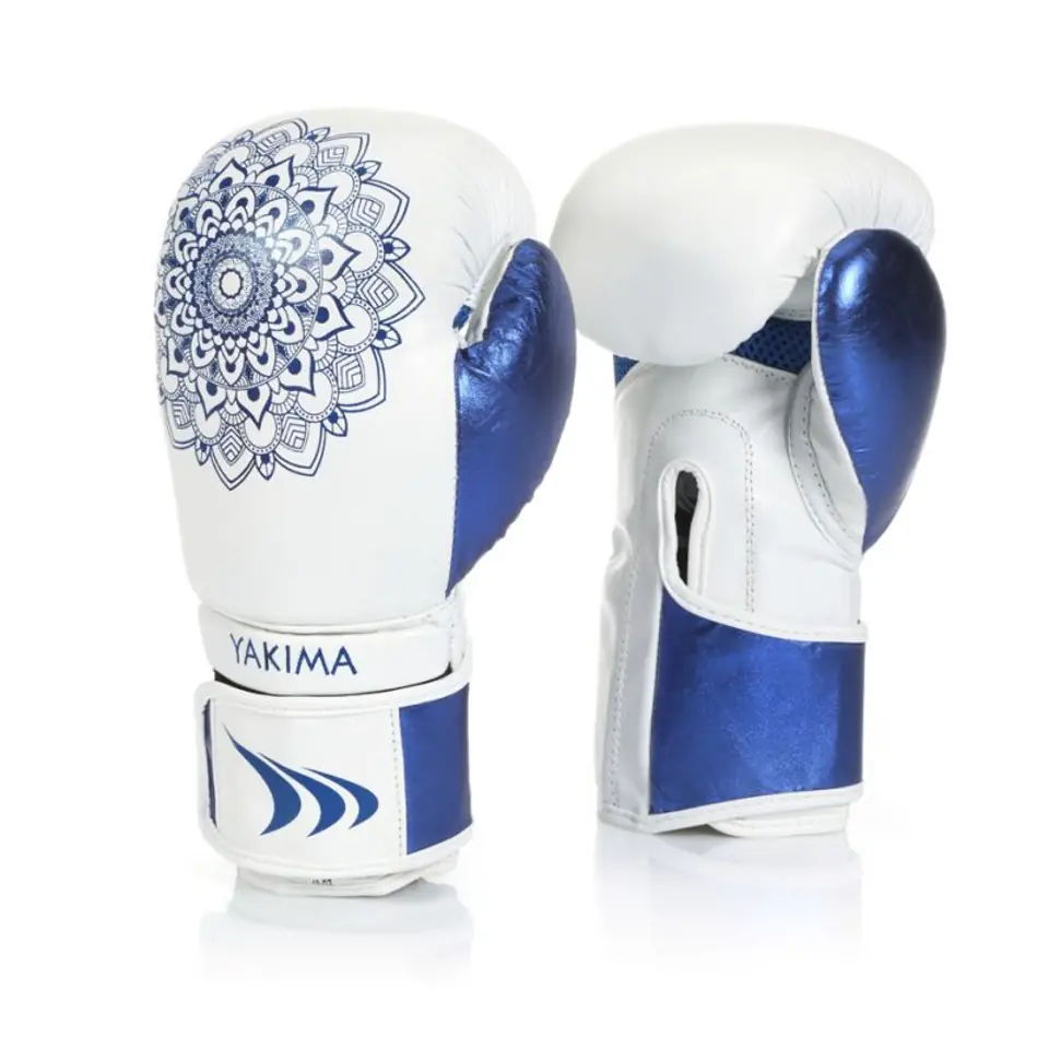 Rękawice Yakima Sport Mandala damskie 12 oz (kolor Biały. Niebieski, rozmiar 12 oz) w sklepie Wasserman.eu