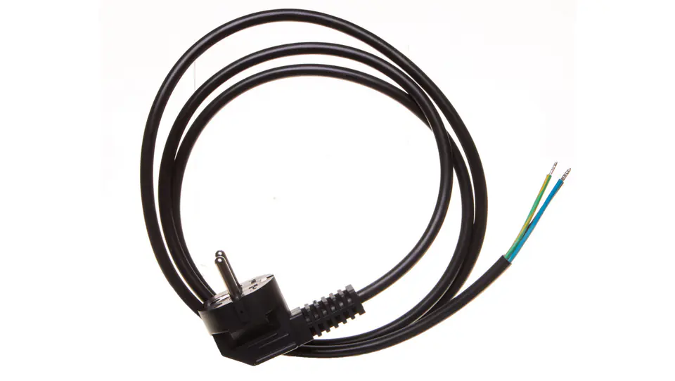 ⁨Connection cable W-2 3x1,0 mm2 black with angled plug 1,5m 51.923⁩ at Wasserman.eu