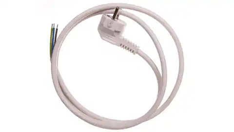 ⁨Connection cable W-3 3x1,5 mm2 white with angled plug 1,5m 51.931⁩ at Wasserman.eu