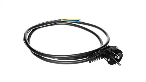 ⁨Connection cable W-3 3x1,5 mm2 black with angled plug 1,5m 51.933⁩ at Wasserman.eu