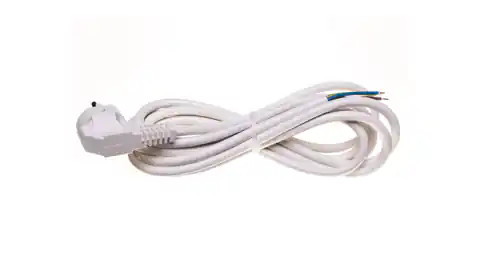 ⁨Connection cable W-3 3x1,5 mm2 white with angled plug 3m 51.935⁩ at Wasserman.eu