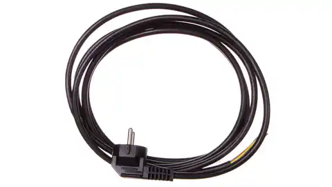 ⁨Connection cable W-3 3x1,5 mm2 black with angled plug 3m 51.937⁩ at Wasserman.eu