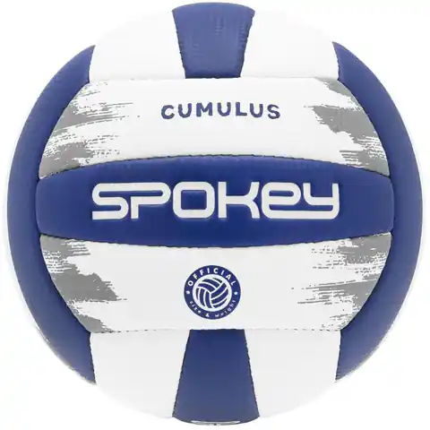 ⁨Piłka do siatkówki Spokey Cumulus Pro (kolor Biały. Niebieski, rozmiar 5)⁩ w sklepie Wasserman.eu