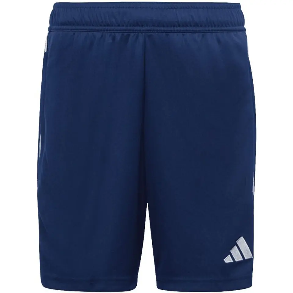 ⁨Spodenki adidas Tiro 23 League Training Jr (kolor Granatowy, rozmiar 128cm)⁩ w sklepie Wasserman.eu