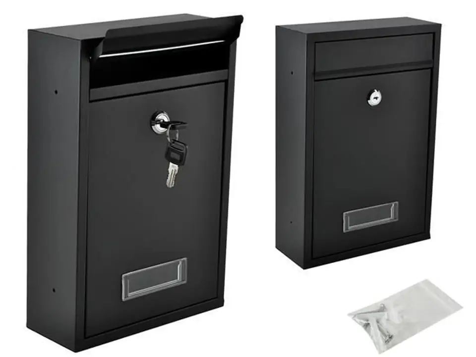 ⁨Letter box S6237 black, covered slot⁩ at Wasserman.eu
