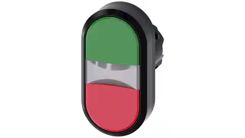⁨Przycisk podświetlany podwójny 22mm okrągły tworzywo zielony czerwony płaskie Przyciski 3SU1001-3AB42-0AA0⁩ w sklepie Wasserman.eu