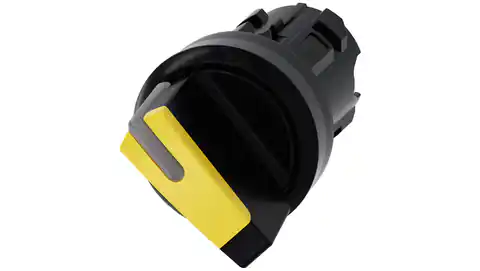 ⁨Przełącznik z możliwością podśw 22mm okrągły tworzywo czarny/żółty kr pióro 2 poz o-i 3SU1002-2BF30-0AA0⁩ w sklepie Wasserman.eu