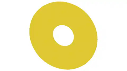 ⁨Etykieta samoprzylepna żółta śr. zew. 75mm śr. wew. 23mm bez inskrypcji 3SU1900-0BC31-0AA0⁩ w sklepie Wasserman.eu