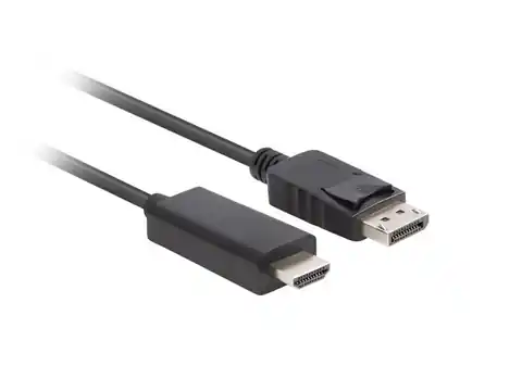 ⁨Lanberg CA-DPHD-11CC-0050-BK cable gender changer DisplayPort HDMI Black⁩ at Wasserman.eu