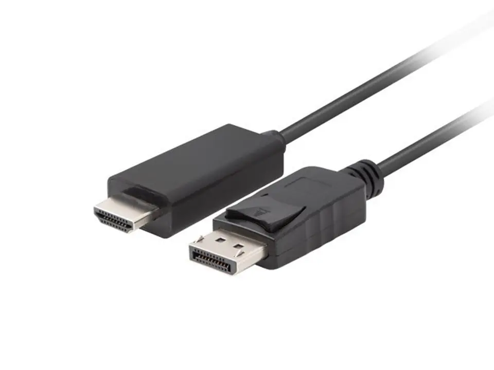 ⁨Lanberg CA-DPHD-11CC-0018-BK cable gender changer DisplayPort HDMI Black⁩ at Wasserman.eu