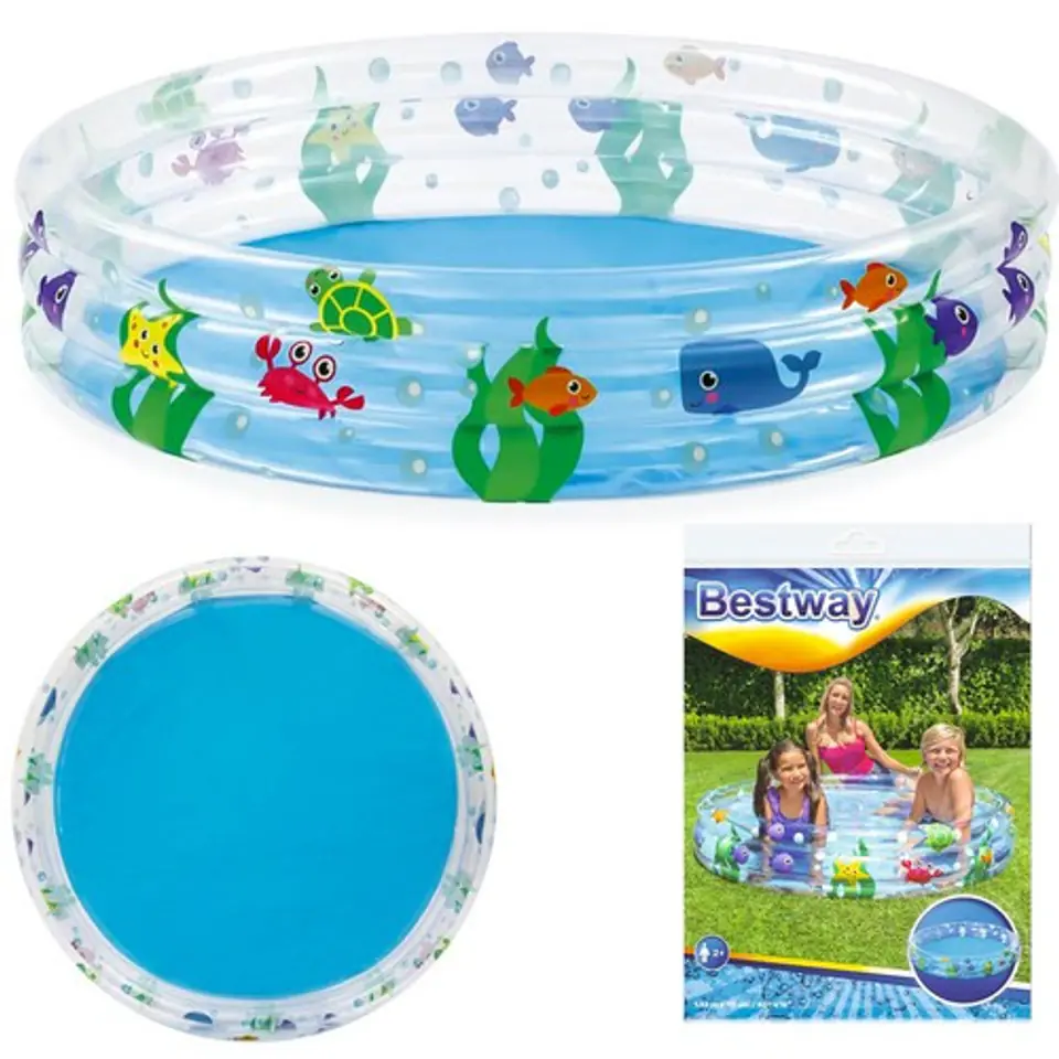 ⁨Inflatable Sea World Pool for Children 152 x 30 cm Bestway 51004⁩ at Wasserman.eu