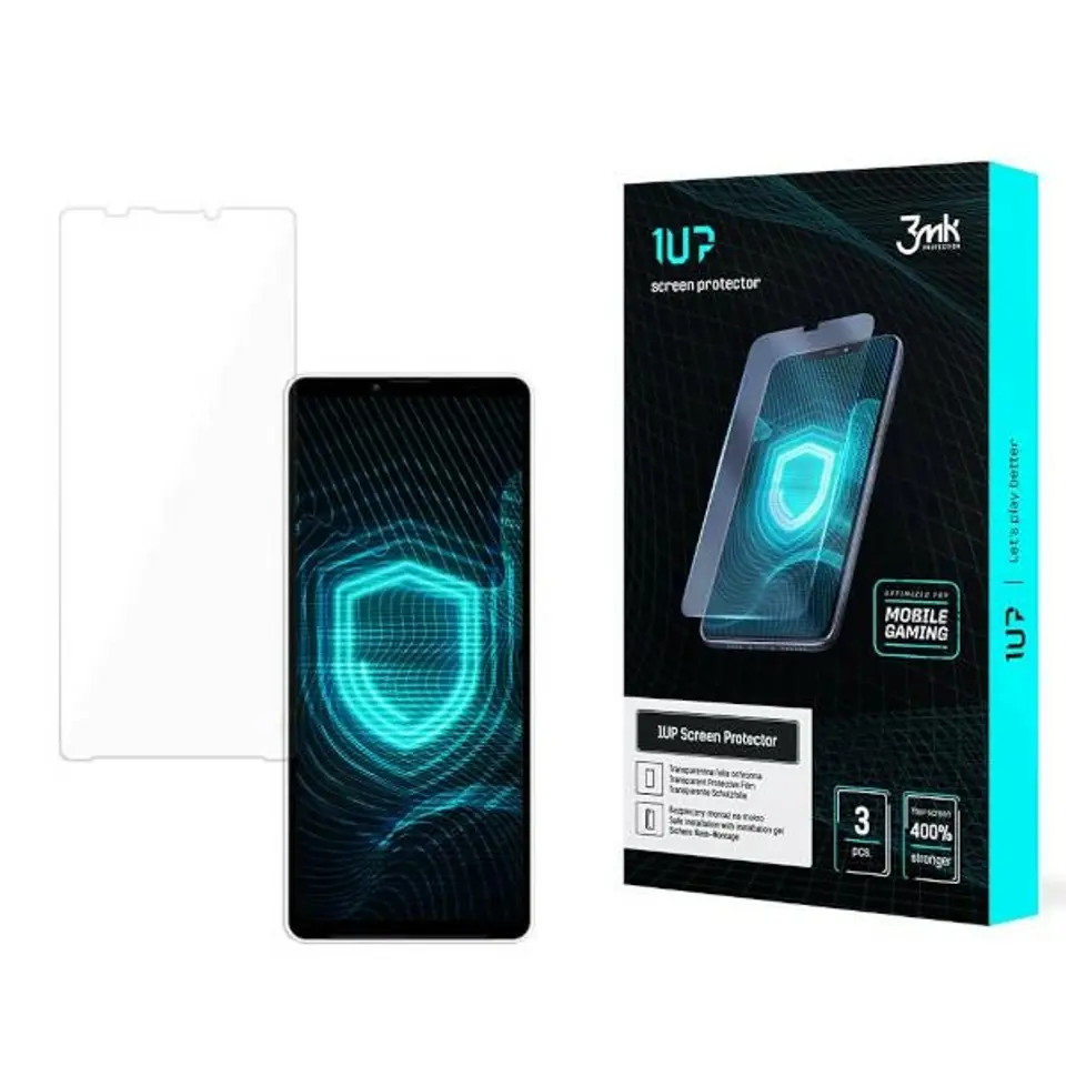 ⁨3MK Folia 1UP Sony Xperia 10 V Folia Gaming 3szt⁩ w sklepie Wasserman.eu