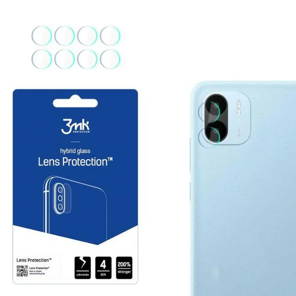 ⁨3MK Lens Protect Redmi A2/A2+ Ochrona na obiektyw aparatu 4szt⁩ w sklepie Wasserman.eu