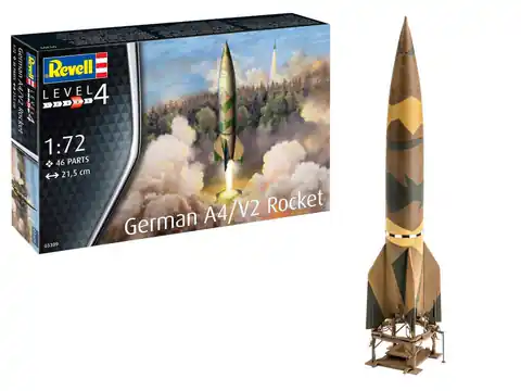 ⁨Plastic model German rocket A4/V2⁩ at Wasserman.eu