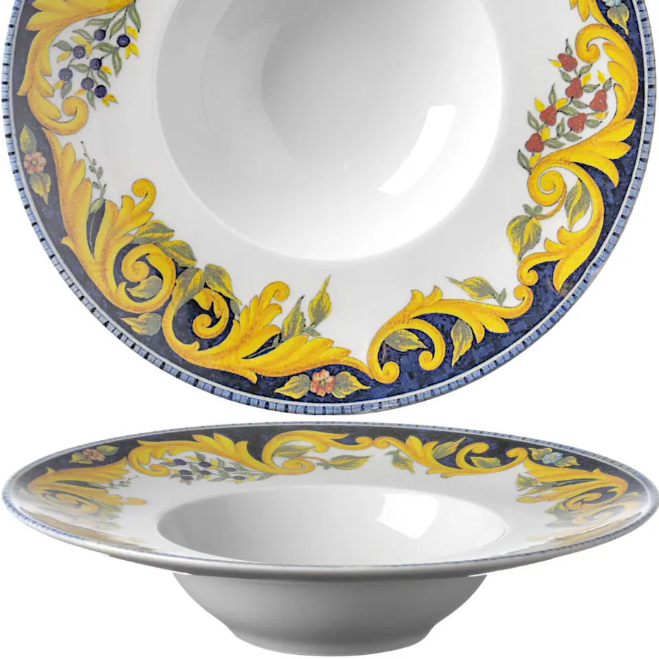 Talerz do pasty makaronu Specjale Barocco śr. 275 x 60 mm - zestaw 6 szt. w sklepie Wasserman.eu