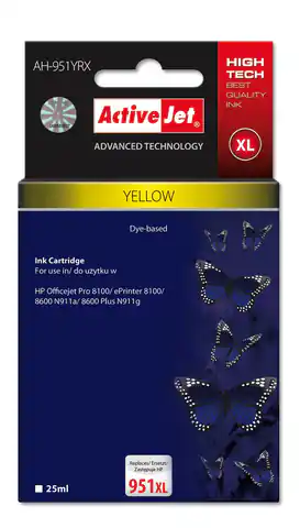 ⁨ACJ-AH-951YRX Ink cartridge for HP 951YRX CN048 yellow⁩ at Wasserman.eu