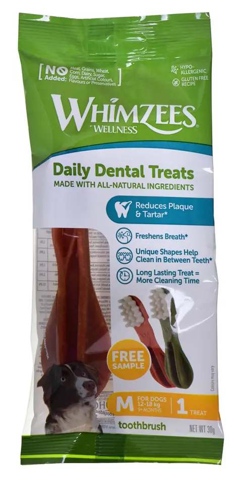 ⁨WHIMZEES Toothbrush M - hundekauartikel - 30g⁩ im Wasserman.eu
