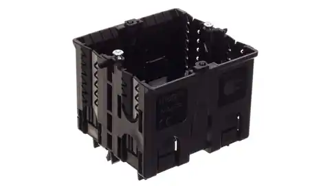 ⁨Single installation box for mounting in type C profiles full black GLS5500⁩ at Wasserman.eu
