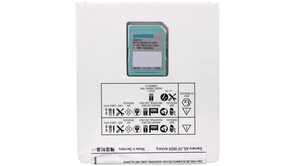 ⁨Memory card 128KB SIMATIC S7-300/C7/ET 200 6ES7953-8LG31-0AA0⁩ at Wasserman.eu